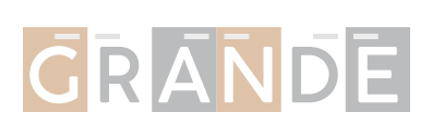 Logotyp strony www poświęconej kolekcji mebli Grande