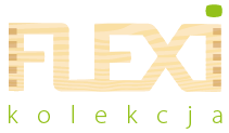 Logotyp strony www poświęconej kolekcji mebli Flexi